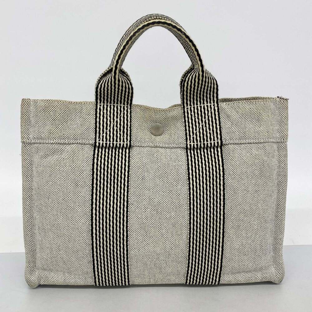 Hermes Fourre-Tout PM Canvas Tote Bag, Gray, Men's & Women's - Picture 10 of 10